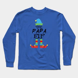 The Papa Elf Matching Family Group Christmas Party SANTA Long Sleeve T-Shirt